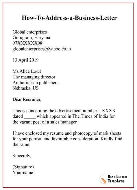 How To Formally Address a Letter to a Business (With FAQ).